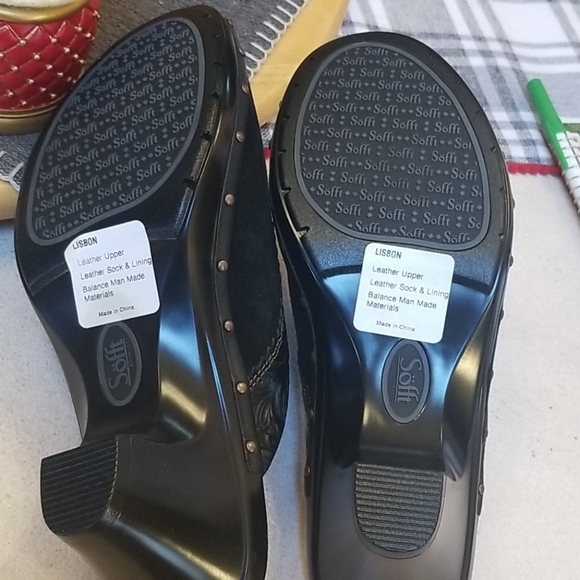 Sofft Lisbon leather and suede mules - Picture 3 of 4